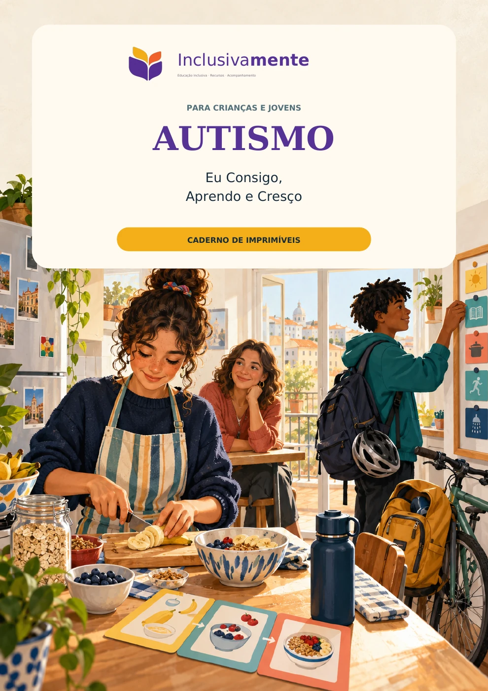 Capa de Imprimíveis — crianças e jovens