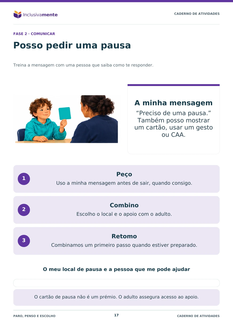 Posso pedir uma pausa