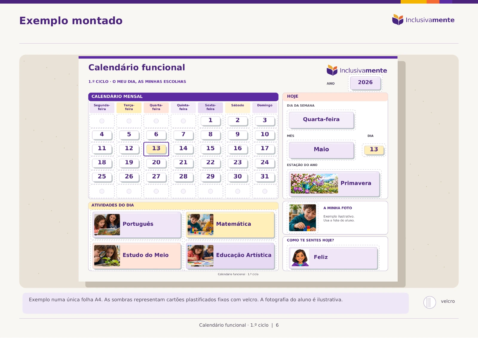 Calendário completo