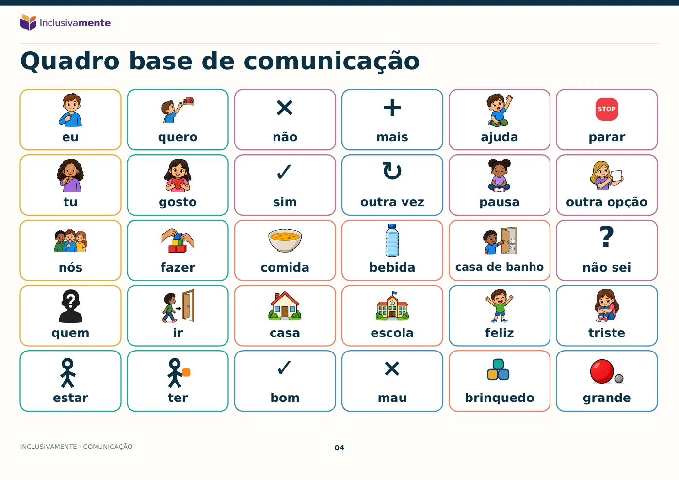 Caderno de Comunicação Aumentativa e Alternativa