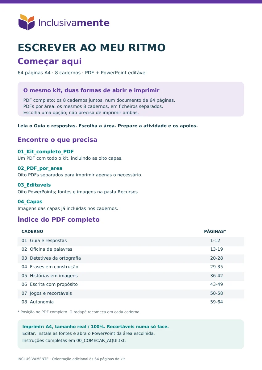 Capa de Começar aqui
