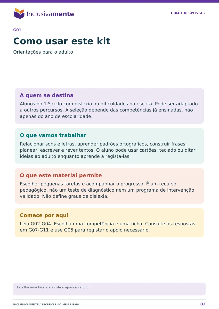 Guia e respostas