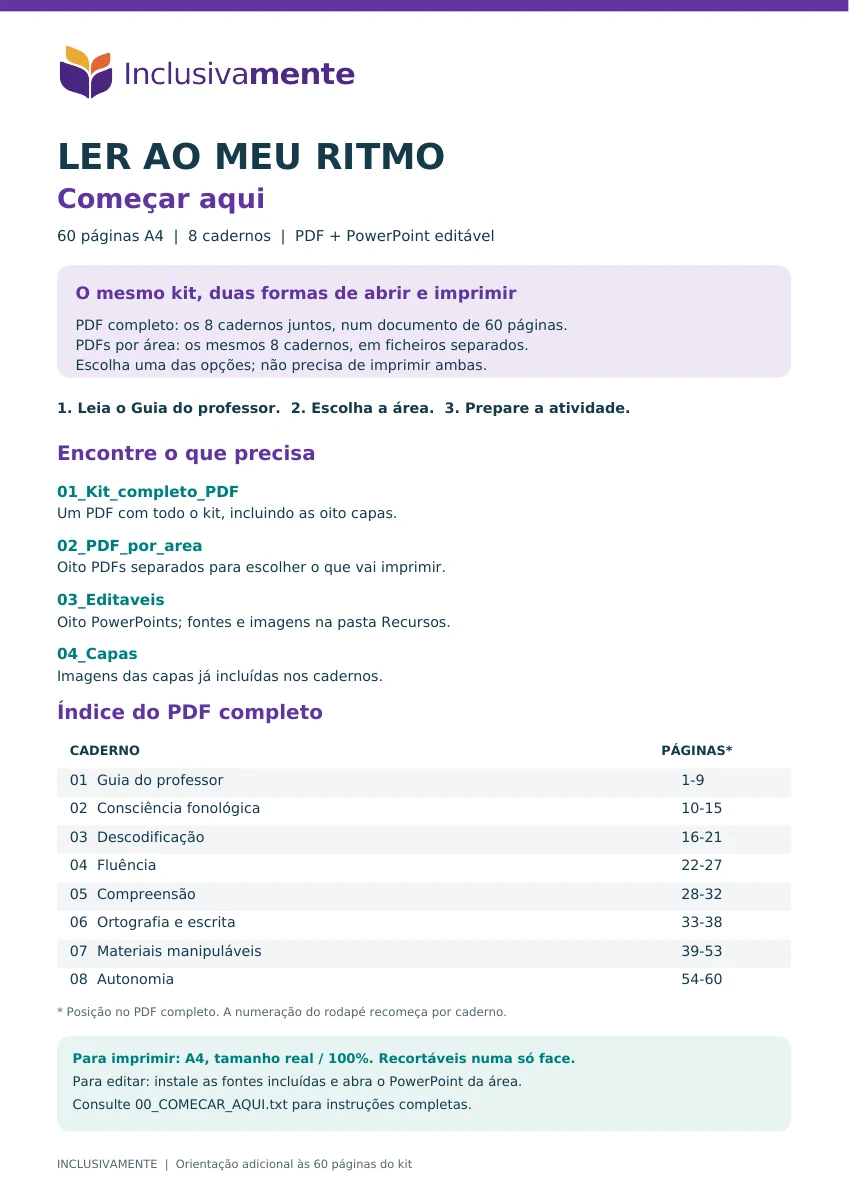 Capa de Começar aqui