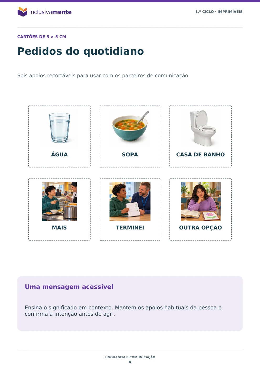 Materiais imprimíveis