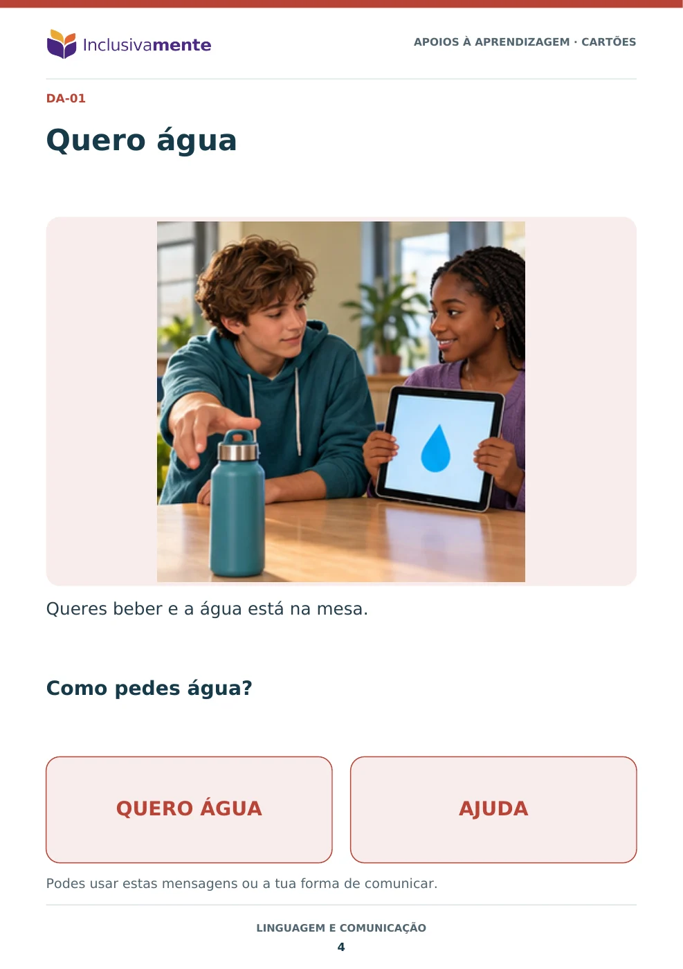 Linguagem e Comunicação — Crianças e jovens com dificuldades de aprendizagem