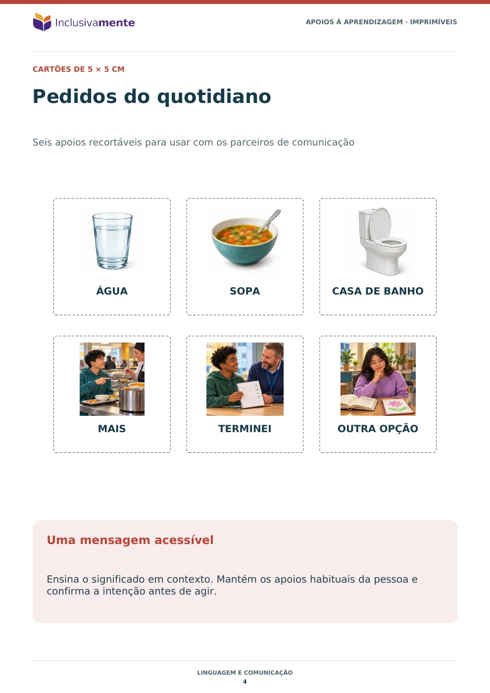 Materiais imprimíveis