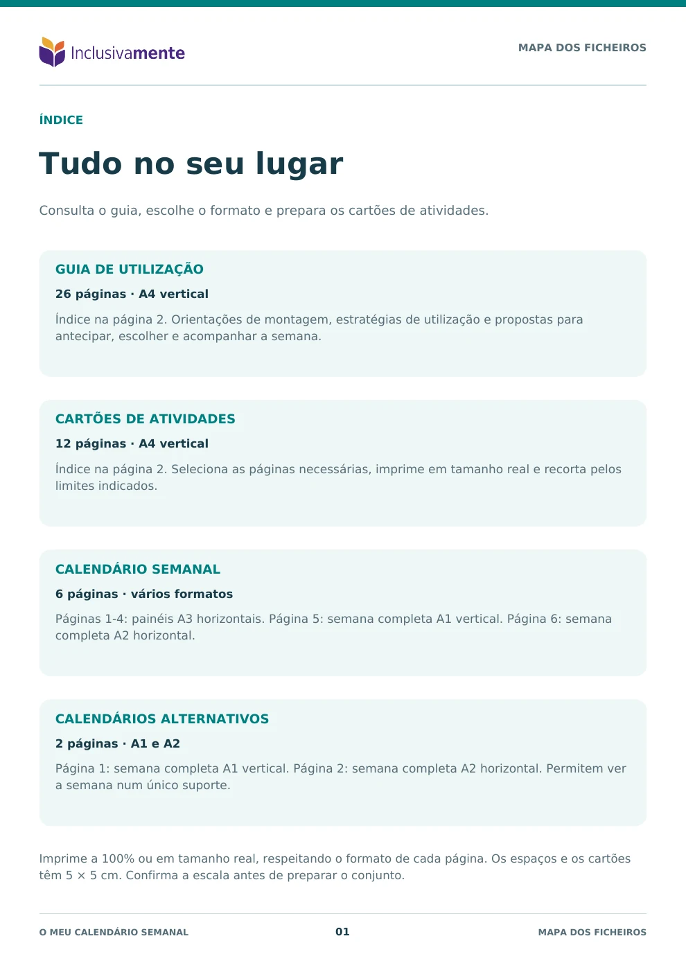 Capa de Mapa dos ficheiros