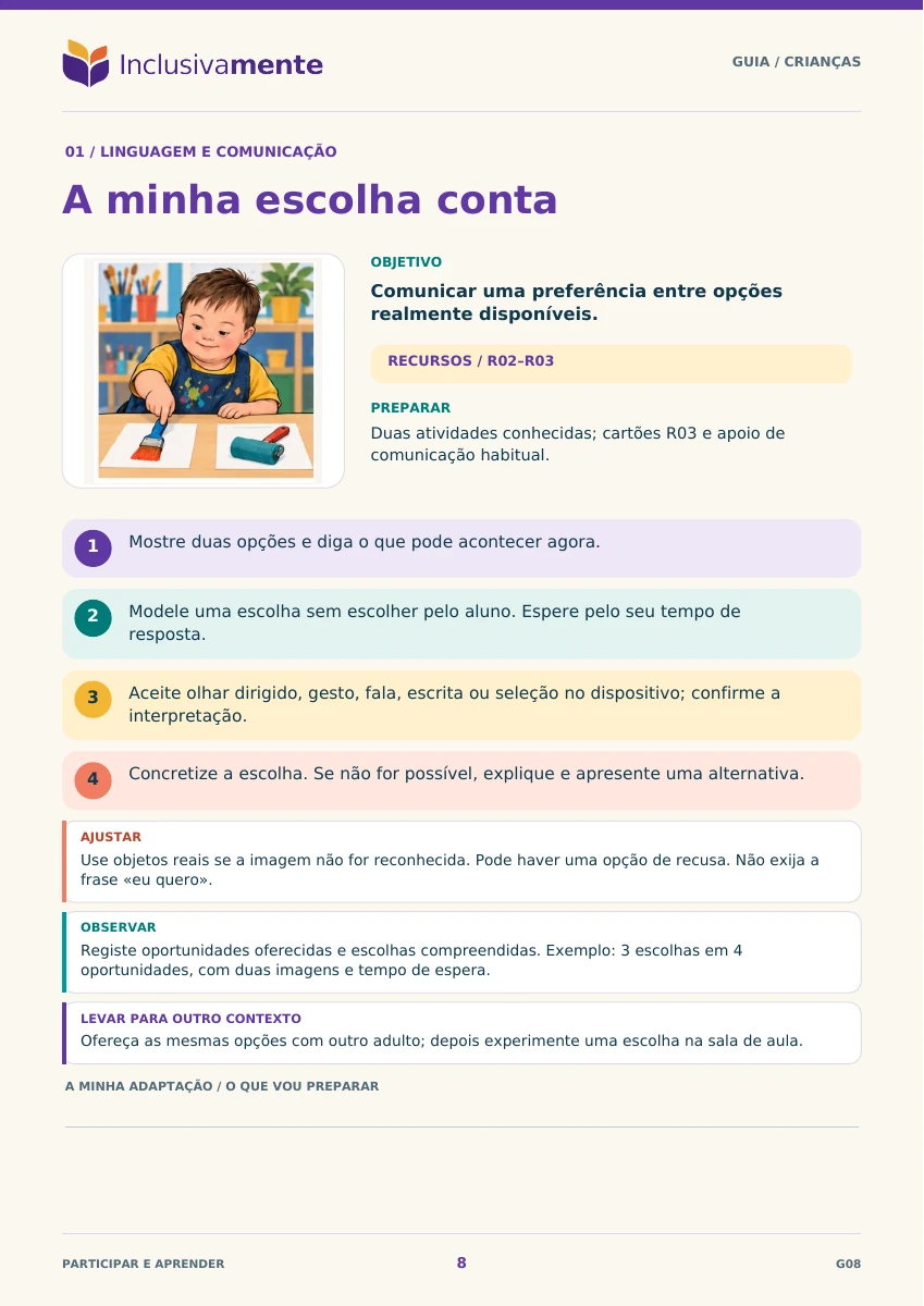 Participar e Aprender — Crianças