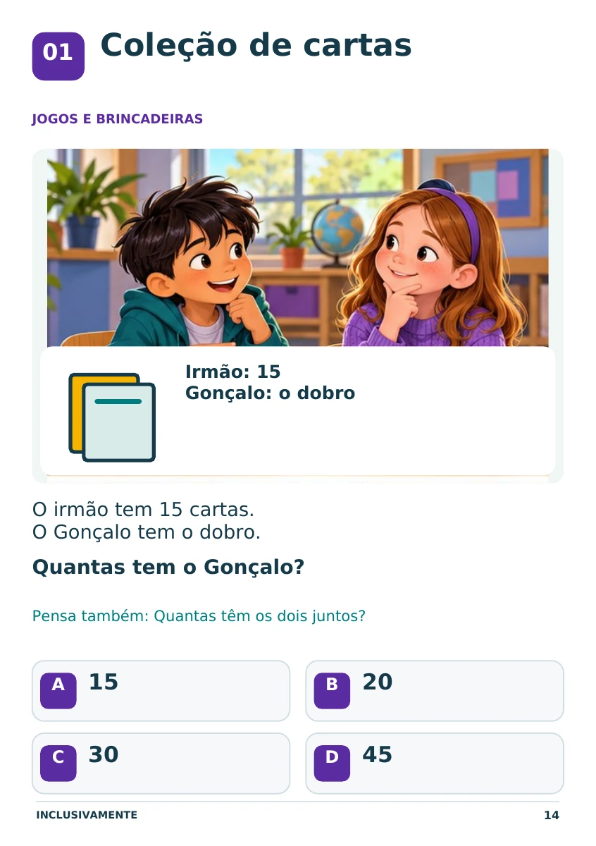 Cartões e orientações